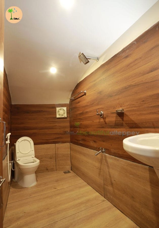 Kerala boathouse washroom